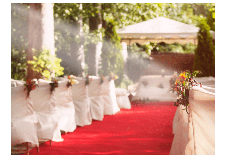La alfombra roja en tu boda